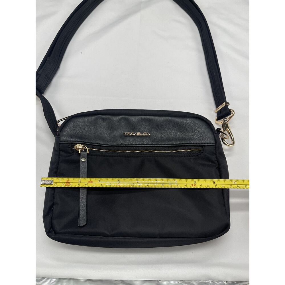Travelon Anti-Theft-Small Crossbody Bag, Black - Picture 5 of 13